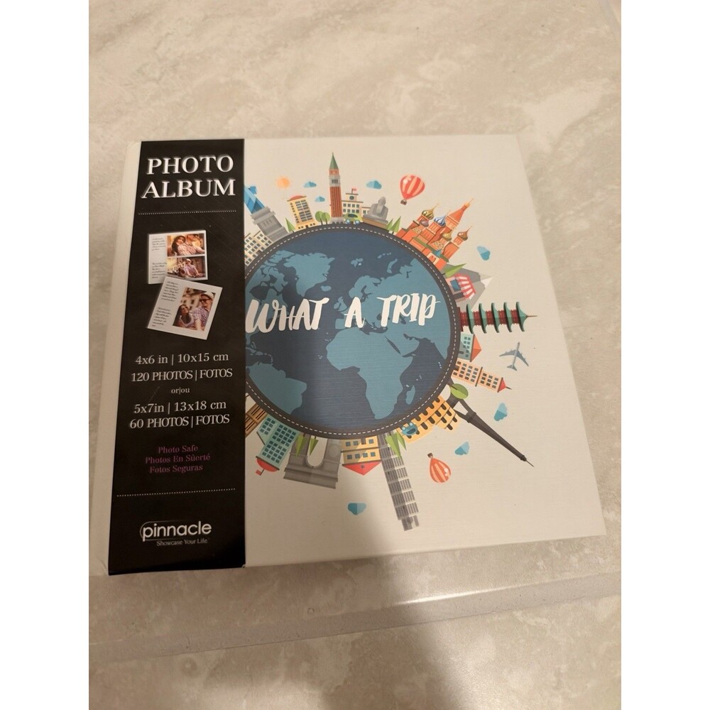 Pinnacle Showcase Your Life What A Trip 4x6 120 Ct Or 5x7 60 Ct Photo Album